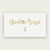 Gold Foil Name Cards