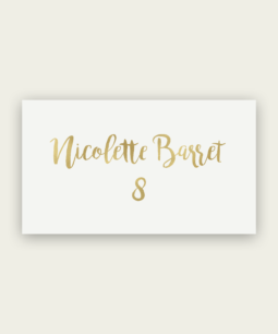 Gold Foil Name Cards