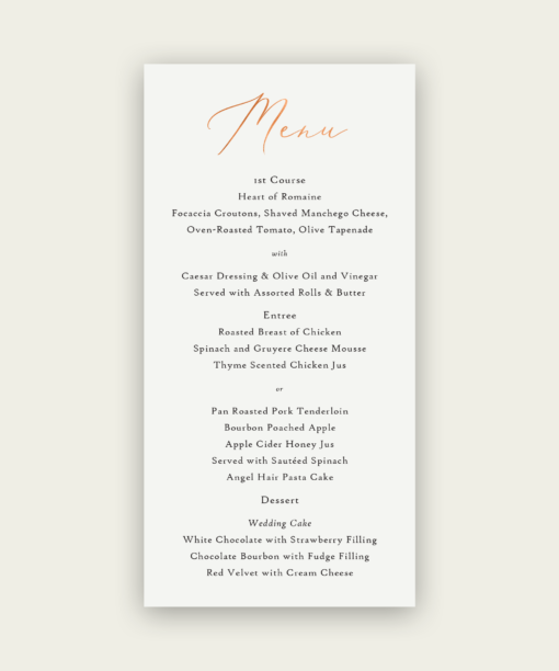 Definitive Wedding Menus - Image 4