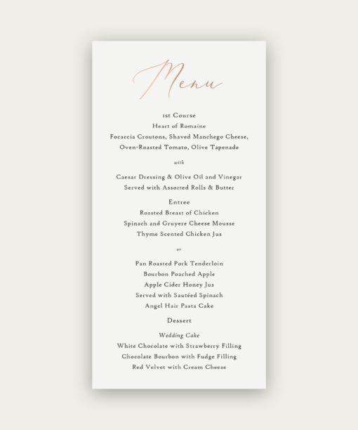 Definitive Wedding Menus - Image 3