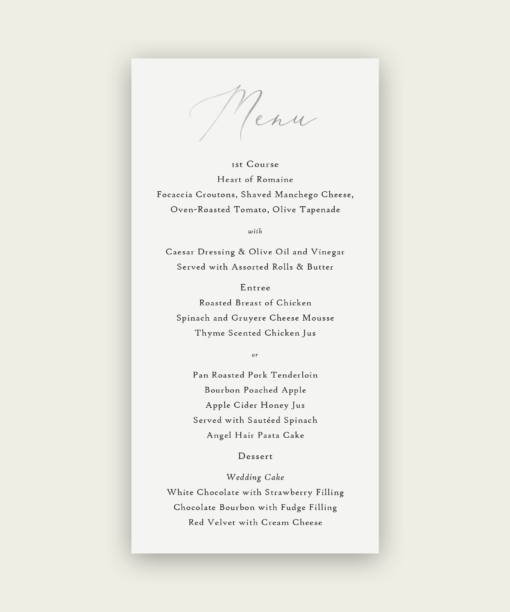 Definitive Wedding Menus - Image 2