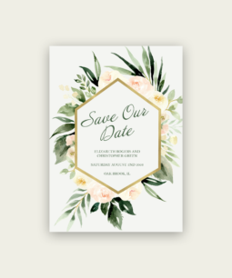 Blush Bouquet Save The Dates