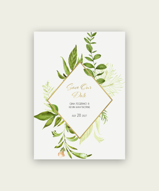 Greenery Save the Dates