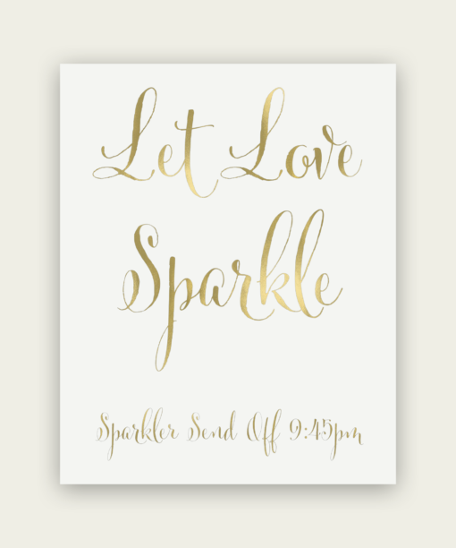 Sparkler Send Off Sign