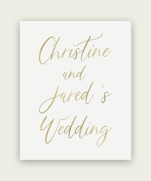 Wedding Welcome Sign