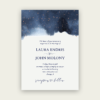 Starry night wedding invitations