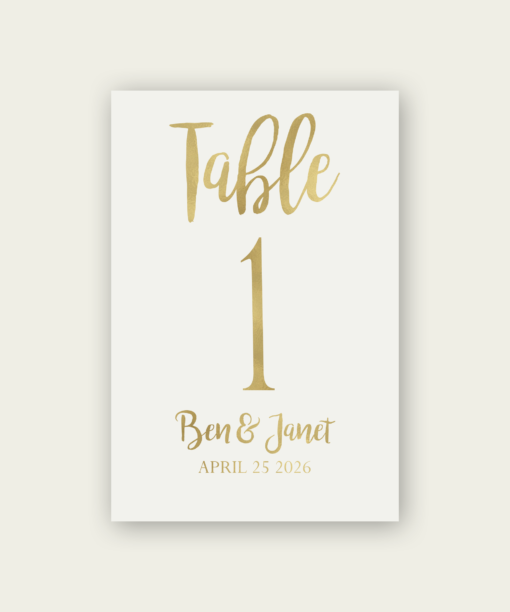 Personalized Table Numbers