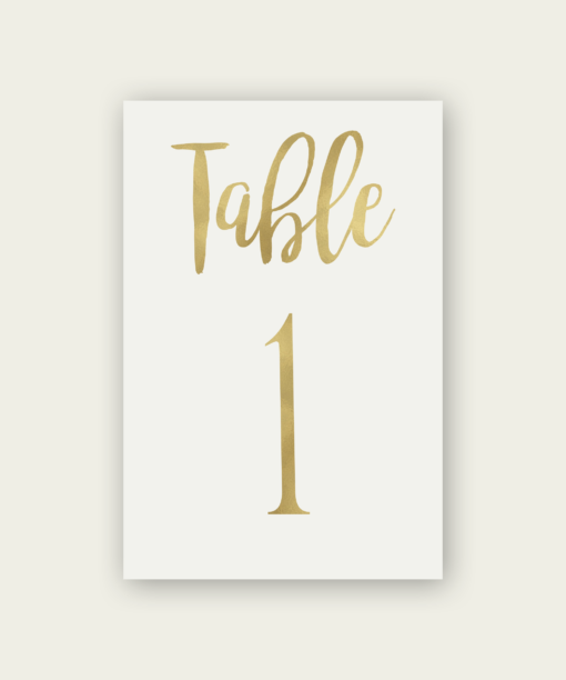 Stylish Table Numbers