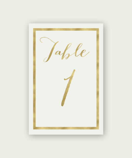 traditional table numbers