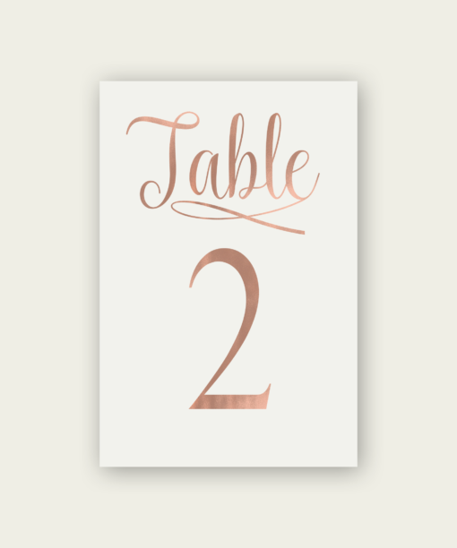 Modern Script Table Numbers - Image 3