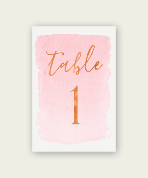 Blush Table Numbers - Image 4