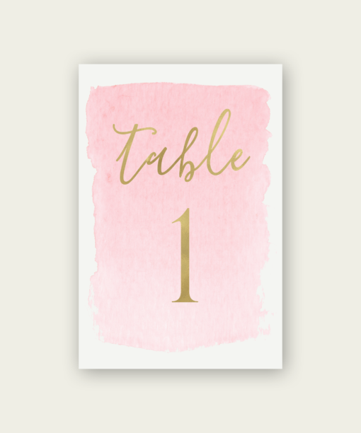 Blush Table Numbers - Image 3