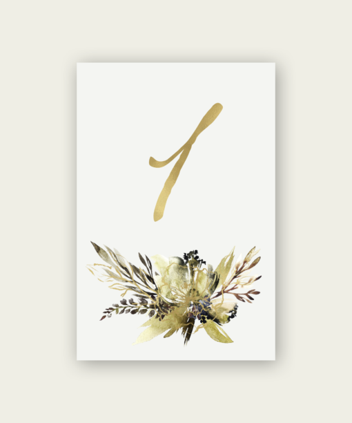 Fall table numbers