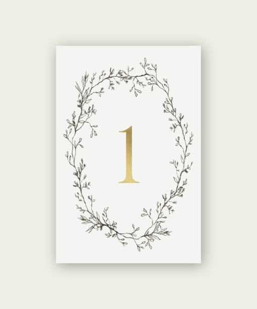 Branch Circlet Table Numbers