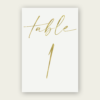 Gold Table Numbers