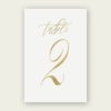 Gold Table Numbers