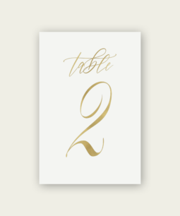 Gold Table Numbers