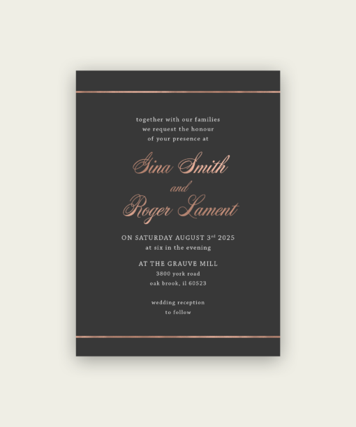 Elegant Lines Wedding Invitations - Image 3