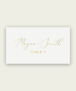 A Gold Name Cards / Place Cards