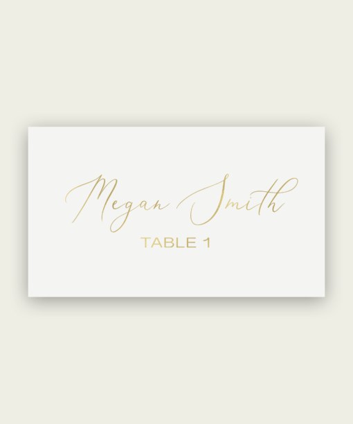 A Gold Name Cards / Place Cards