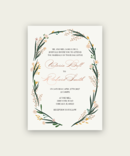 Rose Gold Wedding Invitations