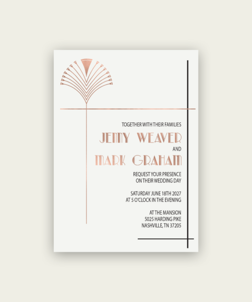 Art Deco Wedding Invitations - Image 3